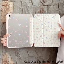 A Pastel Butterfly & Bow Pattern Protective Tablet Case - Ideal For Soft Dreamy Style Enthusiasts And Romantic Design Seekers,Protective Folio Table Case With Pen Holder,Compatible With IPad Pro (M5)/IPad Air (M3)/IPad 11"(A16)/Compatible With Samsung Galaxy S9/S7/S10+/S6 Lite/Compatible With XIAOMI