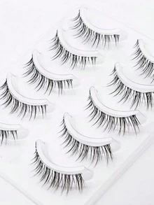 10pcs/Pack Transparent Cartoon False Eyelashes, Natural Looking Wispy Eyelash Extensions For Beginners - Natural Lashes - View 3