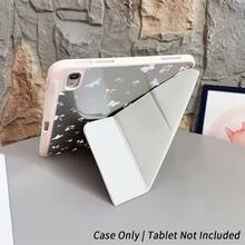 A Pastel Butterfly & Bow Pattern Protective Tablet Case - Ideal For Soft Dreamy Style Enthusiasts And Romantic Design Seekers,Protective Folio Table Case With Pen Holder,Compatible With IPad Pro (M5)/IPad Air (M3)/IPad 11"(A16)/Compatible With Samsung Galaxy S9/S7/S10+/S6 Lite/Compatible With XIAOMI