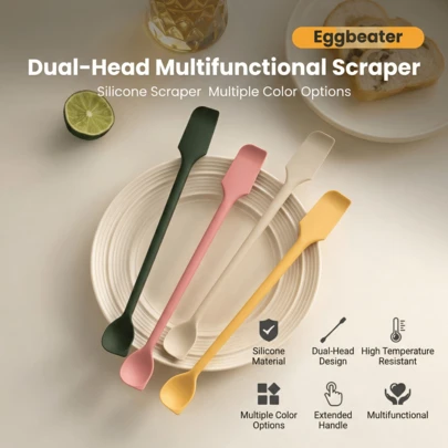 1 Piece Pink Long Double-Headed Silicone Spatula, 10.2 Inches Multifunctional Small Spatula & Mixing Spoon. The Thin Curved End Is For Scraping, And The Thin Spoon Head Is For Scooping And Mixing. Suitable For Kitchens, Cosmetics And Jars, This Reusable Stirrer Works Well With Jams, Lotions, Narrow Bottles And Thin Bottles.