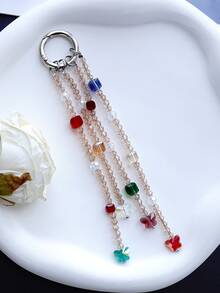 独特的手工釉花星形和心形装饰品简约手机挂件和吊坠背包装饰 - 彩色 - 查看 22