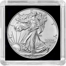 American Eagle 2025 One-Ounce Proof Silver Coin, Suitable For Collecting And Holiday Gifting. It Has A High Precious Metal Content And Can Be Used For Precious Metal Investment. It Commemorates A Specific Year/Theme And Is Often Given As A Gift. The Silver Eagle Contains 1 Ounce Of Approximately 99.9% Pure Silver. - A - 查看 2