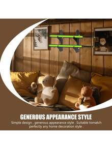 1 Set Wooden Sword & Samurai Sword Display Stand, Wall-Mounted Samurai Sword Holder Organizer, Black/White/Transparent Color, Space-Saving - Multicolor - View 6