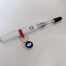 2Pcs Mixed Color Anti-Loss Non-Slip Vape Pen Charms For Pens And Vape Pens Green Leaf Charm 420 Accessory 510 Vape Battery Charm - Multicolor - View 6