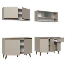 Cocina Integral Completa Modular Madesa Nice 240cm Crema - Beis - Ver 10