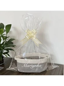 1pc Personalized Customization Small Handwoven Design Rope Storage Basket,CustomizationDesktop Storage Basket For Living Room, Bedroom, Desk, Bedside,Suitable For Cosmetics, Toys, Pet Supplies, Remote Control, Bedroom, Living Room, Valentine's Day Gift, Personalized, Unique Ideal Gifts For Her Daughter, School Students, Son For Anniversaries, For Birthdays - Multicolor - View 21