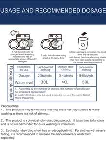 New Upgraded! 50/100pcs Laundry Color Catcher Sheets, Prevent Color Transfer, Suitable For Mixed Washing - Color Absorber - View 11