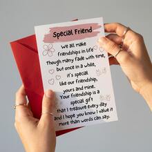 Funny Birthday Card For Him, "Glad We're Growing Old Together & You Have A Head Start" Humorous Card For Husband, Boyfriend, Best Friend - Red Heart Design - Single Piece - View 3