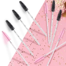 100/500pcs Disposable Black Eyelash Mascara Brush, Eyebrow Brush, Mini Makeup Brushes