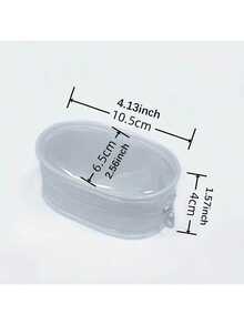 Transparent PVC Cable Organizer, Casual Style, Mini Portable Charger And Travel Accessories Storage Box, Suitable For Headphones, Data Cables, And Chargers