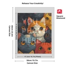 [5D Diamond Painting]Custom Diamond Art Painting Kits For Adults, DIY Personalized Diamond Art Photo Customized Your Own Photos, Painting By Diamond Pictures Kits For Home Decor (For Family),Custom 5D Full Diamond Art Painting Craft - Multicolor - View 87