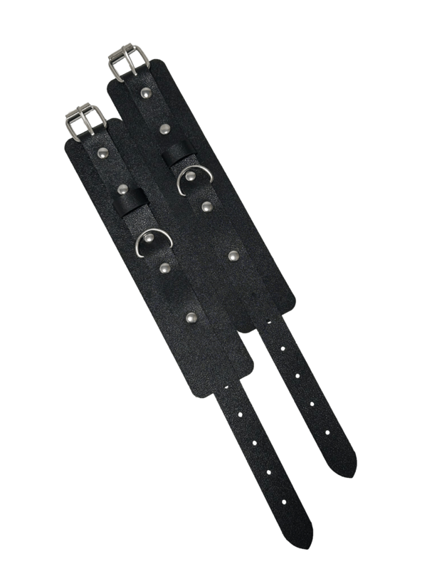 1/2pcs Set Leather Sexy Handcuffs Ankle Cuff Bracelet Cosplay Props Accessories For Women Men