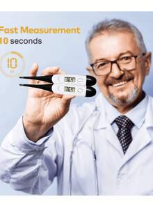 1/2pcs Adult Digital Thermometer, 10 Seconds Fast Oral Body Temperature Measurement For Fever, 2pcs Thermometer Set, Accurate Temperature Reading In Celsius/Fahrenheit, Family Healthcare, Gift, Household Essential, Health Essential - Multicolor - View 5