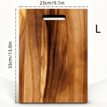 Acacia Wood Cutting Board - Ideal For Meat, Cheese, Bread, Vegetables & Fruits | Food- Kitchen Essential With Serrated Edge & Handle | Perfect Mother's Day Gift For Home Chefs, Multipurpose Kitchen Tool, Elegant Design, Kitchenware - Brown - View 13