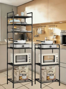 1 chiếc kệ đựng đồ bằng kim loại, tiết kiệm không gian, kệ phòng tắm, kệ trang điểm, kệ nhiều tầng đứng độc lập, di động và dễ lắp ráp, thích hợp cho phòng tắm, nhà bếp, văn phòng, phòng học, phòng khách, phụ kiện phòng tắm làm quà tặng ngày lễ - Nhiều màu - Xem 5