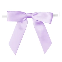 50 piezas de lazos de cinta de satén de color lila de 2.5" para envolver regalos, bolsas de golosinas, pasteles, globos, fiestas de cumpleaños, decoraciones de boda - Púrpura polvoriento - Ver 10