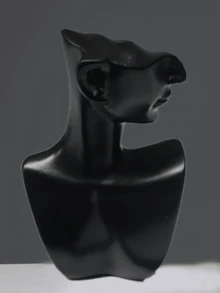 1 قطعة حامل عرض مجوهرات على شكل رأس إنساني من الراتنج بطراز أوروبي مبتكر، مناسب لتخزين الأقراط والقلائد والقلادات للفتيات. قطعة ديكورية يمكن وضعها في غرفة المعيشة أو خزانة السرير، ديكور الغرفة - متعدد الألوان - مشاهدة 14