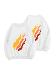 Preston Playz Men's Crewneck Sweatshirt Casual Long Sleeve Pullover Graphic Cozy Soft Top For Fall Winter Daily Wear - 白色 - 查看 1