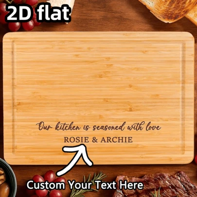 Cadeaux pour les amoureux de l'automne Planche à découper personnalisée avec nom Noël Amour Décoration de maison personnalisée Nouveaux cadeaux de cuisine Nouveaux cadeaux pour la maison Cadeaux pour les jeunes mariés