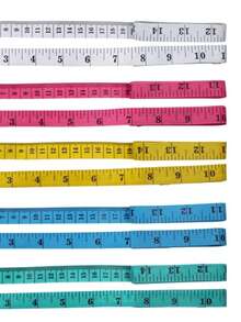 2/4/10 piezas Cinta métrica suave y flexible de 1,5 m/Regla de sastre linda para medición corporal, un lado marcado en CM, un lado marcado en pulgadas - Multicolor - Ver 11