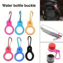 2pcs Outdoor Sports Water Bottle Accessories, Portable Water Bottle Accessories, Beverage Bottle, Backpack Accessories, Combining Climbing Hook And Leisure Cup Holder, Portable For Camping, Travel, Hiking, Running, Outdoor Sports, Sports Events, Convenient And Accessories, Fashionable Black Design, Aluminum Alloy Material - Multicolor - View 4