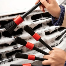 5pcs Car Detailing Brush Set, Multi-Purpose Car Detailing Brushes, Boar Bristle Detail Brushes, Car Cleaning Tools For Cleaning Dashboard, Vents, Car Interior, Rims And Emblems - Multicolor - View 11