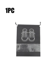 1 túi du lịch gấp gọn, ngăn chứa đồ cực lớn, chống thấm nước và chống ẩm, họa tiết chữ cái đầu cá nhân hóa, túi đựng đồ dùng giường ngủ dung tích lớn, túi xách tay bằng vải không dệt. - màu đen - Xem 21