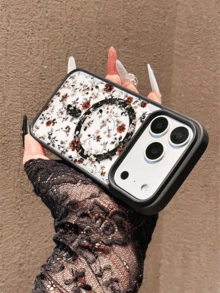 1个新款热销黑色亚克力磁性树枝花卉图案手机壳，兼容 17 Pro Max/17 Pro/17/16 Pro Max/16 Pro/16/15 Pro Max/15 Pro/15 Plus/15/14 Pro Max/14 Pro/14 Plus/14/13 Pro Max/13 Pro/13/12 Pro/12/11/11 Pro Max/11 Pro XS XR X 7 8，Galaxy S25/A14/A15/A35/A55/S22/S23/S24 FE/S25/S24，超柔软保护壳，适合作为新年礼物、生日礼物、送给女朋友/男朋友的礼物或自用 - 黑色 - 查看 6