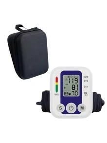 1pc Blood Pressure Monitor With Packaging, Automatic Home Blood Pressure Measurement Device, Arm-Type Blood Pressure Monitor, Neutral English Blood Pressure Monitor, USB Powered - This Product Does Not Include Batteries! - Multicolor - View 9