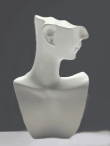 1 قطعة حامل عرض مجوهرات على شكل رأس إنساني من الراتنج بطراز أوروبي مبتكر، مناسب لتخزين الأقراط والقلائد والقلادات للفتيات. قطعة ديكورية يمكن وضعها في غرفة المعيشة أو خزانة السرير، ديكور الغرفة - متعدد الألوان - مشاهدة 13