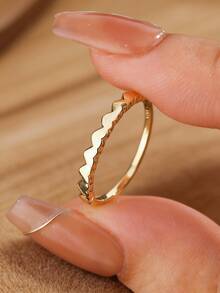 925 Sterling Silver Gold Plated Heart Ring With Inlaid Diamonds, Delicate Heart Design Jewelry, Suitable Gift For Girlfriend