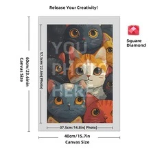 [5D Diamond Painting]Custom Diamond Art Painting Kits For Adults, DIY Personalized Diamond Art Photo Customized Your Own Photos, Painting By Diamond Pictures Kits For Home Decor (For Family),Custom 5D Full Diamond Art Painting Craft - Multicolor - View 62