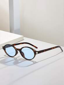 1副女士猫眼PC铆钉复古休闲街头风时尚眼镜 - 彩色 - 查看 1