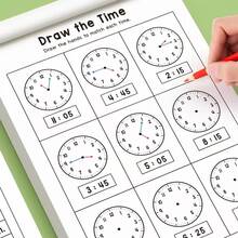 This Timer Workbook Is Very Suitable For Family Education Activities, Including Reading And Math Practice Books, And Is Also Very Suitable For Classroom Teaching And Back-To-School Supplies. - Multicolor - View 7
