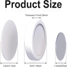 四件套磁性遥控器支架，壁挂式强力固定电视遥控器支架，遥控器磁性贴纸，免打孔墙贴收纳贴，双面强力磁扣，免打孔可调节磁性贴纸，防丢防滑家用办公通用磁性贴片 - 彩色 - 查看 12