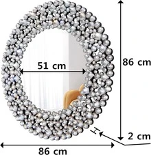 Wall Mounted Mirrors - Silver - View 2