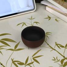 1 Set Purple Clay Hanwa Teapot Set, Handmade Purple Clay Teaware, Home & Travel Tea Set, Includes 1 Teapot And 2 Guest Tea Cups, Unique Chinese Style Teaware, Suitable For Home Use, Guests, And Gifting - Multicolor - View 7