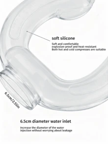 1个可微波加热的颈部热敷垫，配有柔软外罩和颈椎注水式加热功能，可自由加热肌肉，可手洗，均码设计，适合家庭、办公室、旅行使用，舒适便携，可用于日常保暖和护理。