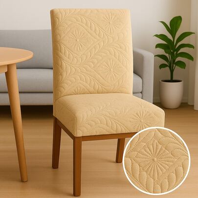 Kit Capa De Cadeira Jantar Antigato 4 Lugares Matelada Premium Tecido Grosso Várias Cores