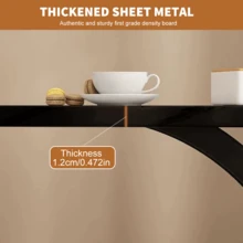 C-Shaped Sofa Side End Table Coffee Laptop Table,Lightweight Mobile Bedside Storage Rack,Living Room Bedroom - Black - View 8