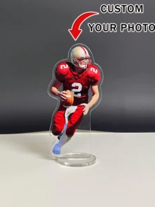 Customized Acrylic Photo Stand, Personalized Photo Gift, Unique Memorabilia, Birthday, Anniversary Gift, Multi-Functional, Anti-Mold, Decorative, Exquisite, High-Quality, Cute, Modern, Customized, Unique, Personalized, Ideal Gift For Boyfriend, Dad, Mom, Family, Friends, Son, Daughter, Kids, Suitable For Kitchen, Dining Room, Bedroom, Office, Living Room, Home, Garden - Round Bottom Sign - View 3