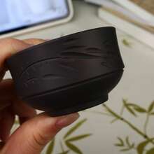 1 Set Lila Ton Hanwa Teekanne Set, handgefertigtes Lila Ton Teegeschirr, Heim- und Reise Tee Set, beinhaltet 1 Teekanne und 2 Gäste Teetassen, einzigartiges chinesisches Stil Teegeschirr, geeignet für Zuhause, Gäste und als Geschenk - Verschiedenfarbig - Übersicht 8