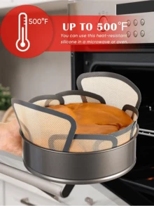 1pc LDQ Non-Stick Silicone Bread Proofing Mat - Reusable Round Dough Mat With Non-Slip Edges, Suitable For Challah Bread, Homemade Bread, Bread Molds (Fits 9.5 Inch Bread Mold) - Easy Clean Baking Accessory, Home Living, Kitchen, Baking Mat - Multicolor - View 7