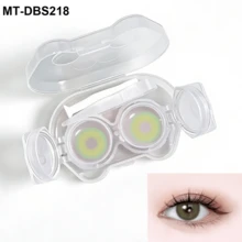 5 Pairs Of Colored Contact Lenses, Including A Contact Lens Case And Wearing Tools, Offer A Variety Of Color Options. They Can Be Used For About Half A Year And Are Suitable For Makeup On The Eyes, Changing Styles, Role-Playing, Festive Event Dressing, Halloween Costumes, And Cosplay, Etc. - Bộ hộp màu vàng xanh - Xem 10