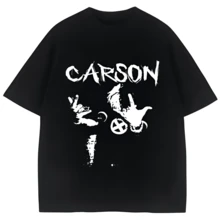 Ken Carson  T-Shirt Opium Destroy Lonely Gothic Punk T-Shirt 2025Summer New Hot-Seling Men's Women's Cotton T-Shirt (5) - màu đen - Xem 1