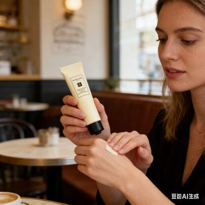  Luxury Jo Malone English Pear & Freesia Hand Cream 10ml - 8H Long-Lasting Moisturization with Hyaluronic Acid & Natural Glycerin, Fast-Absorbing Non-Greasy Formula, Nourishing & Softening Dry Hands, Elegant Fruity Floral Fragrance, foryclable & Gutidable G