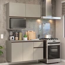 Cocina Integral Completa Modular Madesa Nice 120cm Crema 14 - Beis - Ver 1