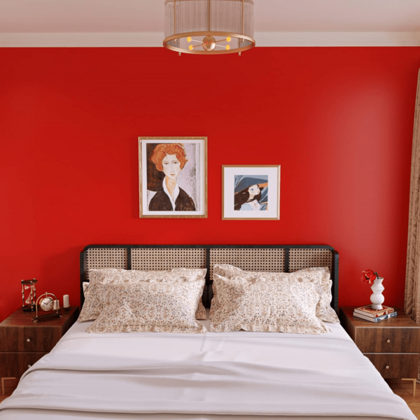 1 Rolo de Papel de Parede Autoadesivo Vermelho Fosco PVC - Fácil de Rasgar e Colar, Papel de Contato Removível, Adequado para Cozinha, Quarto, Sala de Estar, Bancadas, Renovação de Decoração Doméstica, Reforma de Móveis