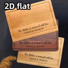 Fall Lover Gifts Custom Name Board Christmas Love Personalized Cutting Board Love Home Decor New Kitchen Gifts New Home Gift Newlywed Gifts - Multicolor - View 3