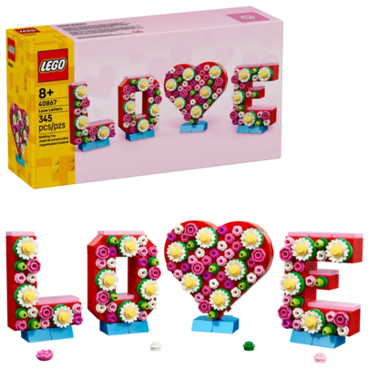  LEGO - 40867 Juego de construcción de cartas de amor - Decoración de habitación y hogar, regalo de cumpleaños perfecto para niños